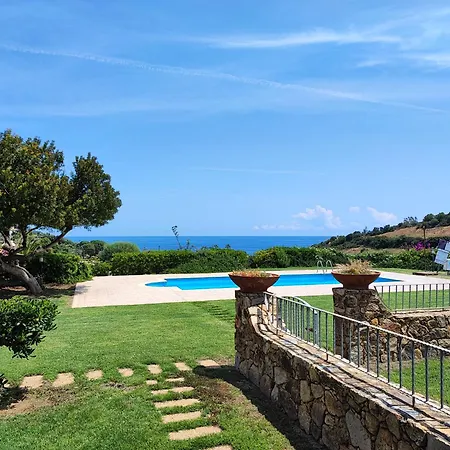 Abba Sixty - View, Pool & Parking - 200Mt Sea Villa Tertenia Exterior photo